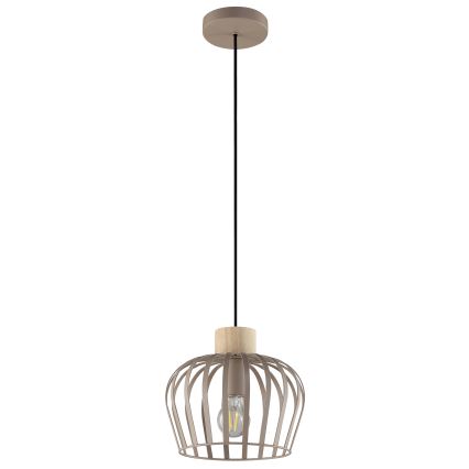 Brilliant - Luster na sajli NORDIC CAGE 1xE27/20W/230V pr. 25 cm bež