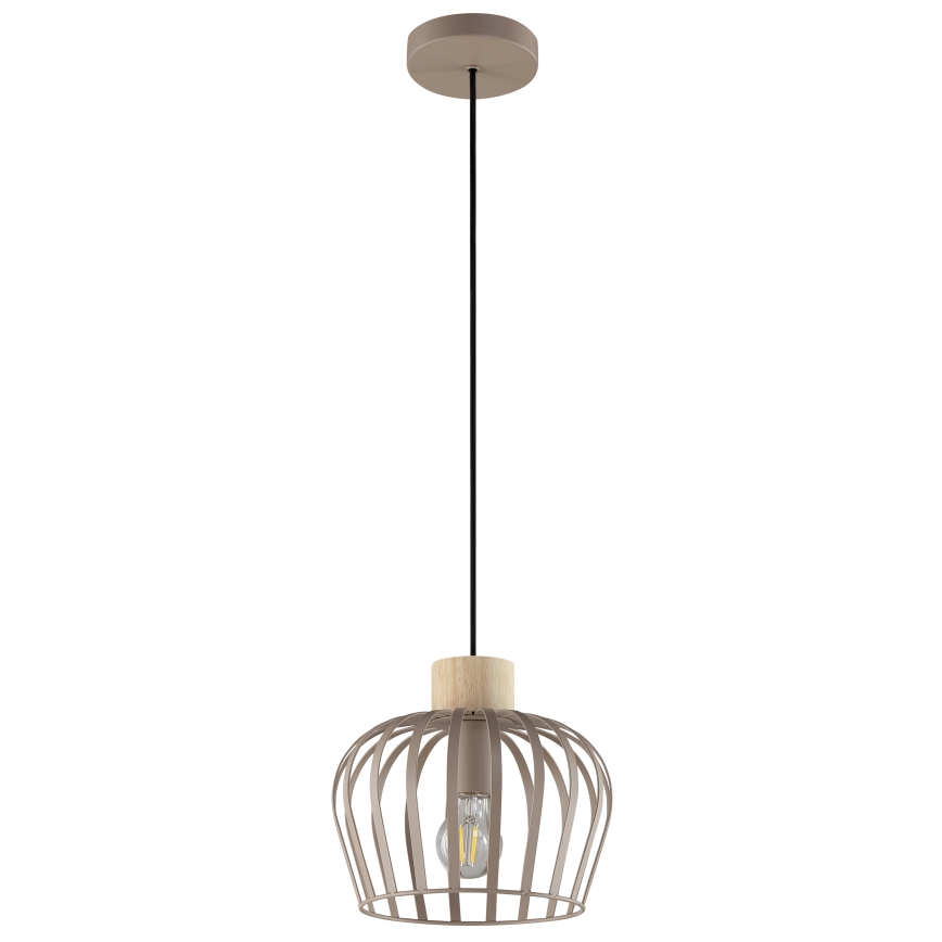 Brilliant - Luster na sajli NORDIC CAGE 1xE27/20W/230V pr. 25 cm bež
