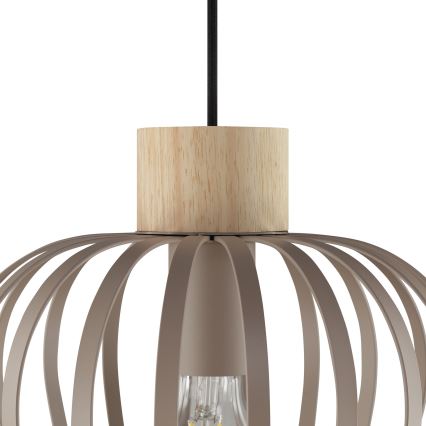 Brilliant - Luster na sajli NORDIC CAGE 1xE27/20W/230V pr. 25 cm bež