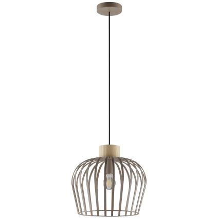 Brilliant - Luster na sajli NORDIC CAGE 1xE27/20W/230V Ø 35 cm bež