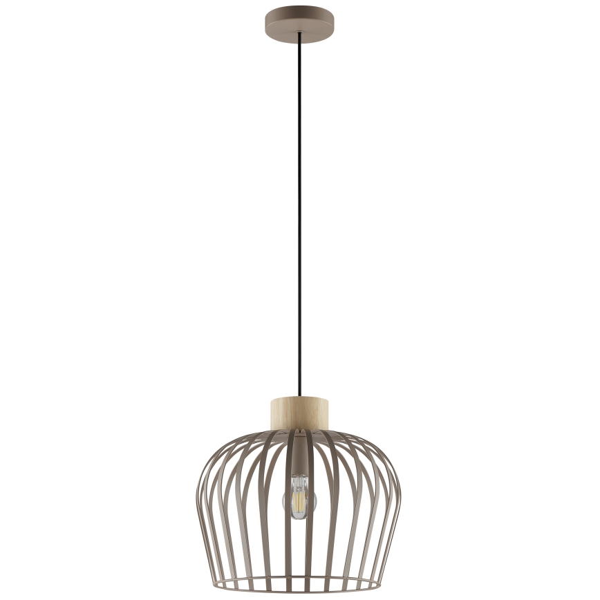 Brilliant - Luster na sajli NORDIC CAGE 1xE27/20W/230V Ø 35 cm bež