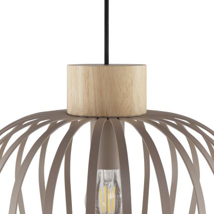 Brilliant - Luster na sajli NORDIC CAGE 1xE27/20W/230V Ø 35 cm bež