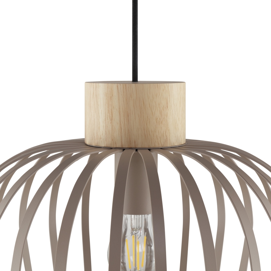 Brilliant - Luster na sajli NORDIC CAGE 1xE27/20W/230V Ø 35 cm bež