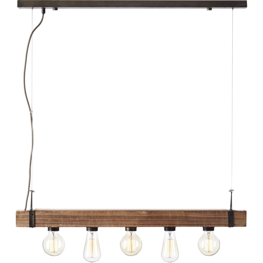 Brilliant - Luster na sajli WOODHILL 5xE27/30W/230V