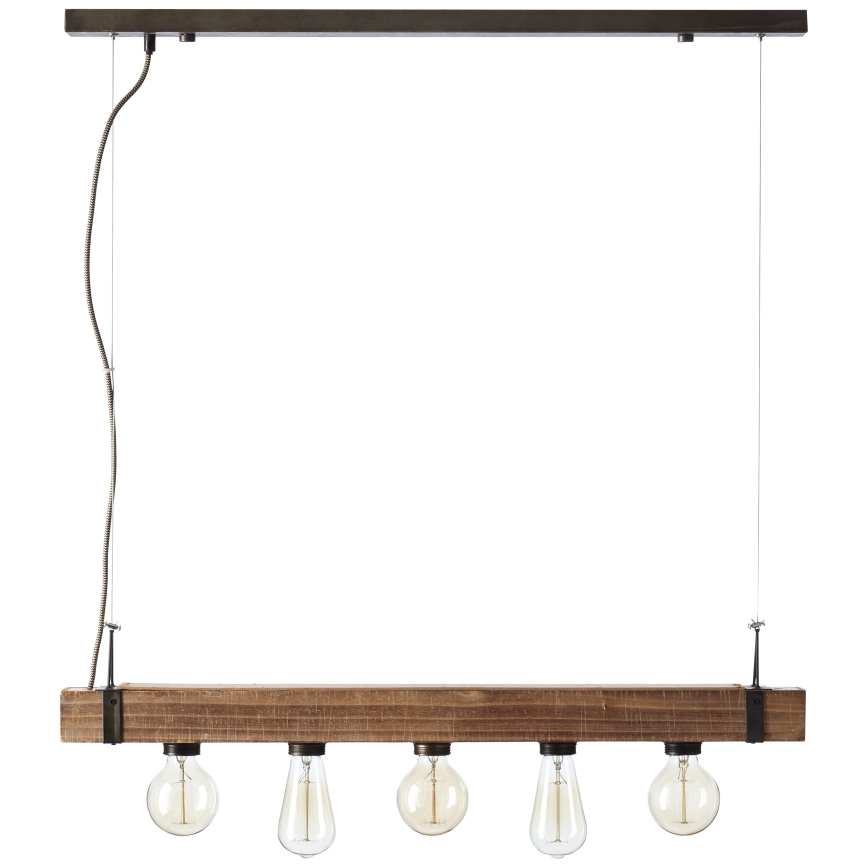 Brilliant - Luster na sajli WOODHILL 5xE27/30W/230V