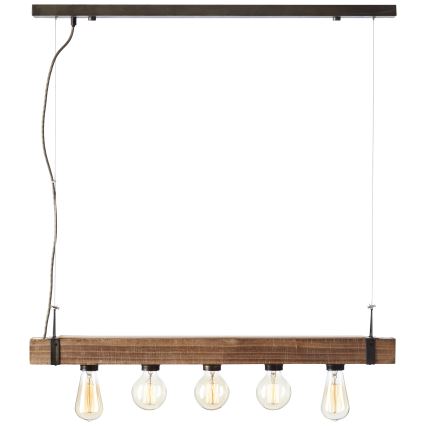 Brilliant - Luster na sajli WOODHILL 5xE27/30W/230V