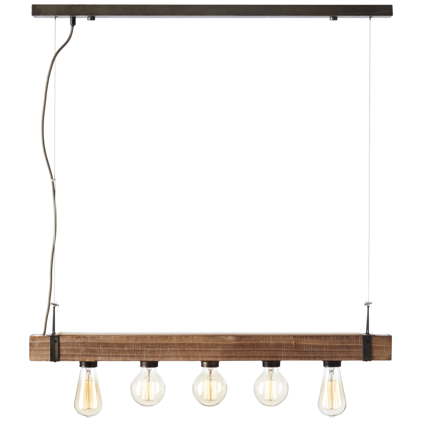 Brilliant - Luster na sajli WOODHILL 5xE27/30W/230V
