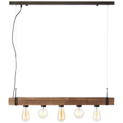 Brilliant - Luster na sajli WOODHILL 5xE27/30W/230V