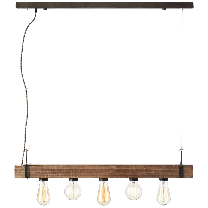 Brilliant - Luster na sajli WOODHILL 5xE27/30W/230V
