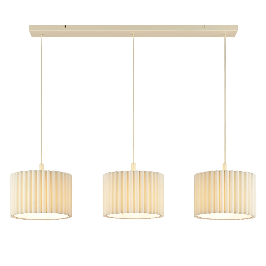 Brilliant - Luster na užetu VELIN 3xE27/20W/230V krem boje