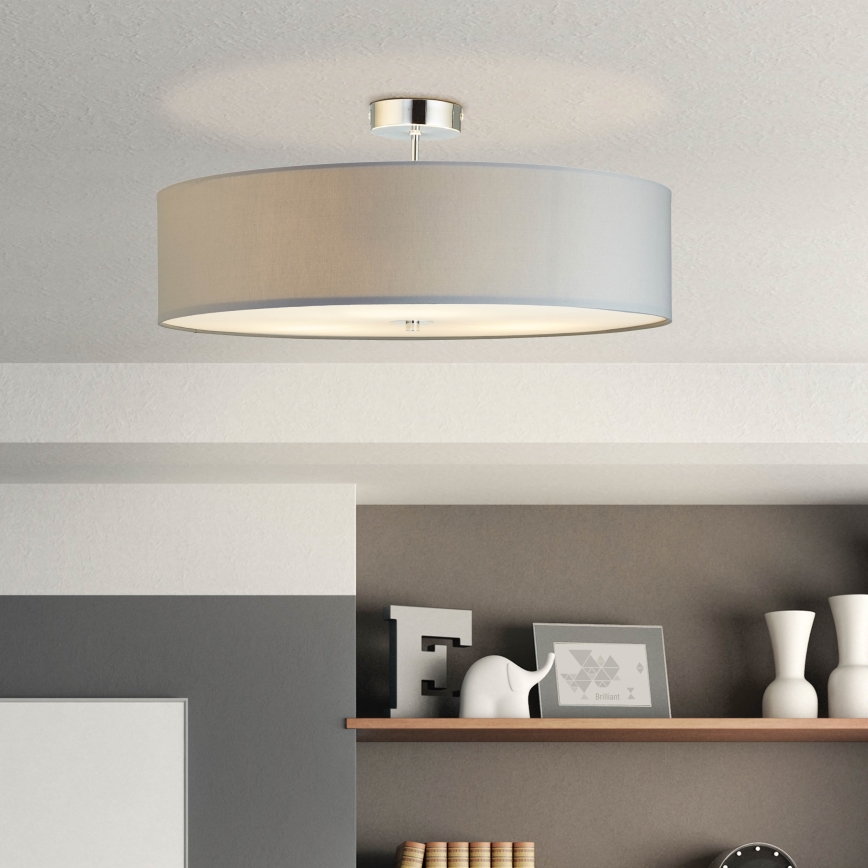 Brilliant - Nadgradni luster ANDRIA 3xE27/60W/230V pr. 60 cm siva