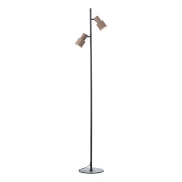 Brilliant - Podna lampa CADIZ 2xGU10/10W/230V brončana
