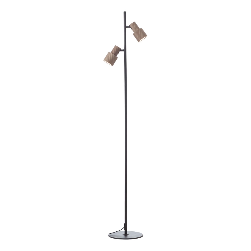 Brilliant - Podna lampa CADIZ 2xGU10/10W/230V brončana