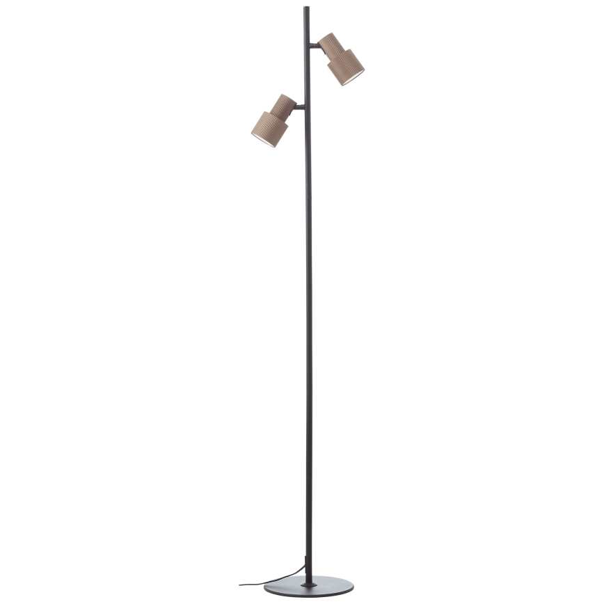Brilliant - Podna lampa CADIZ 2xGU10/10W/230V brončana