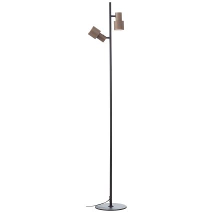 Brilliant - Podna lampa CADIZ 2xGU10/10W/230V brončana
