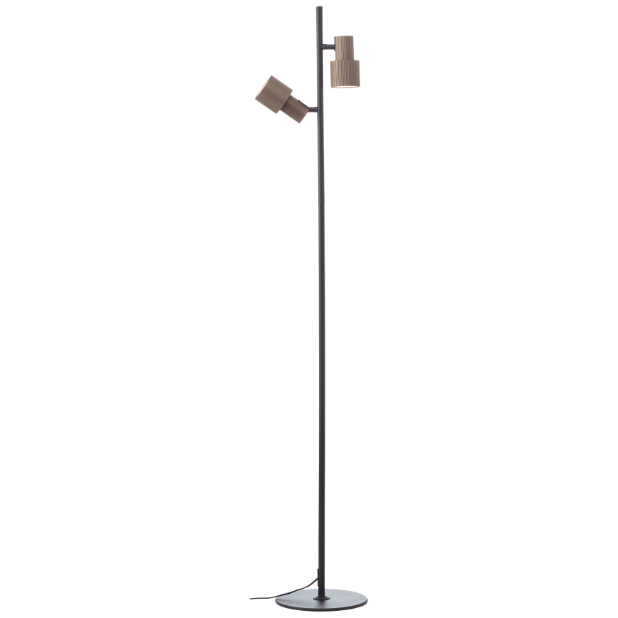 Brilliant - Podna lampa CADIZ 2xGU10/10W/230V brončana