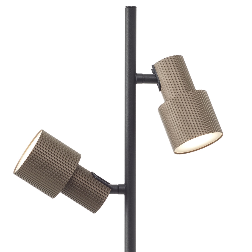 Brilliant - Podna lampa CADIZ 2xGU10/10W/230V brončana
