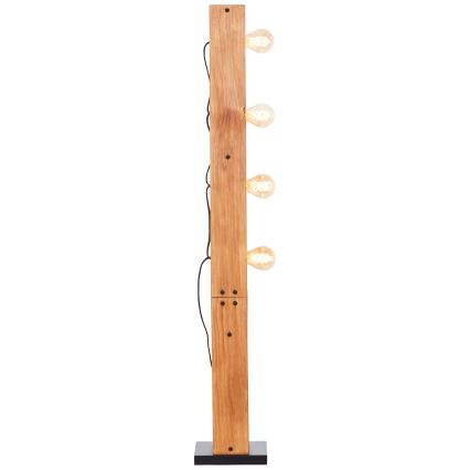 Brilliant - Podna lampa CALANDRA 4xE27/42W/230V borovina