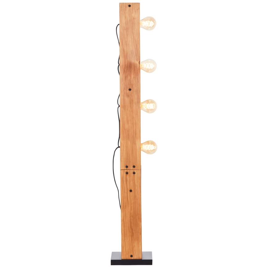 Brilliant - Podna lampa CALANDRA 4xE27/42W/230V borovina