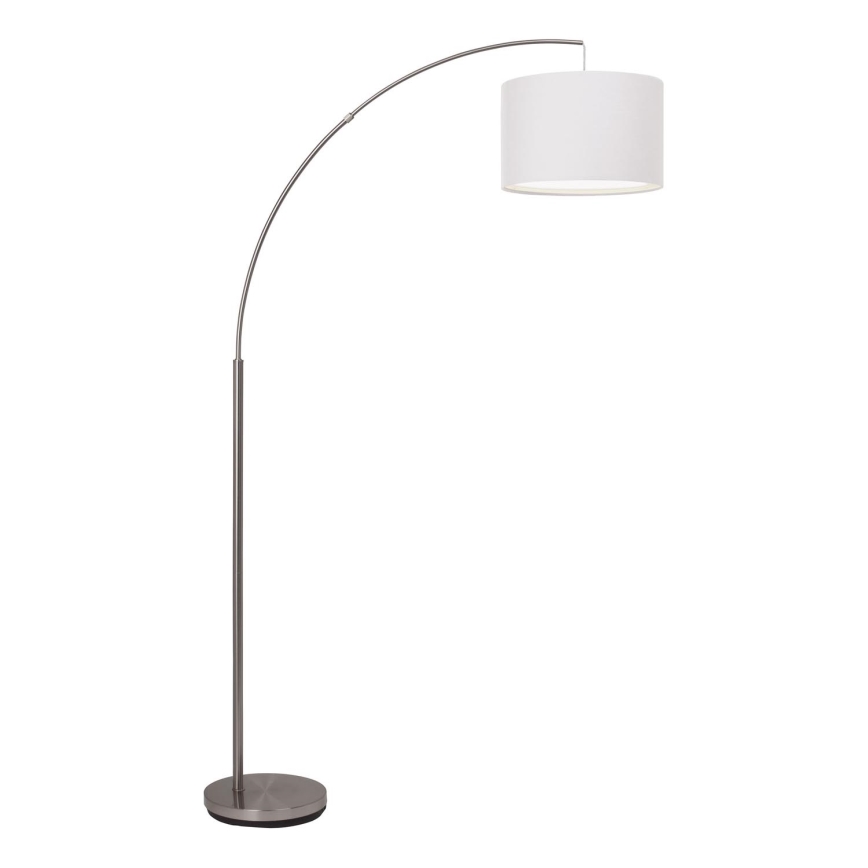 Brilliant - Podna lampa CLARIE 1xE27/60W/230V matirani krom/bijela