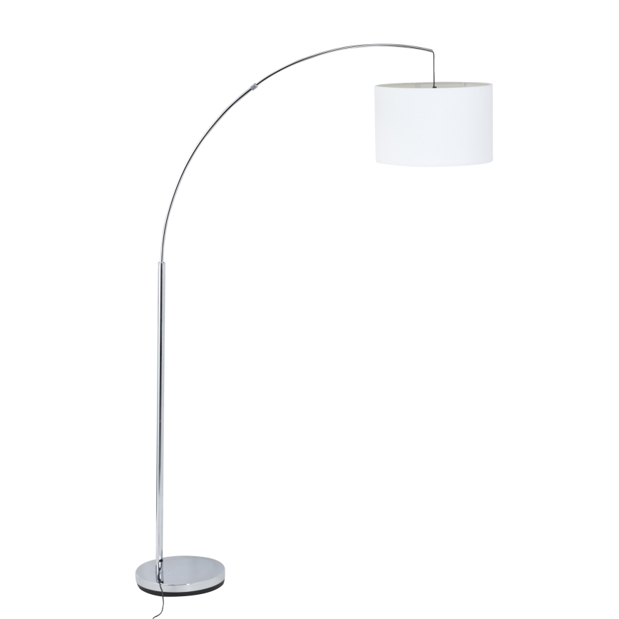 Brilliant - Podna lampa CLARIE 1xE27/60W/230V matirani krom/bijela