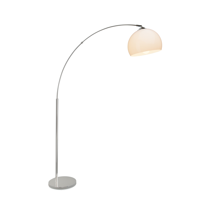 Brilliant - Podna lampa VESSA 1xE27/60W/230V sjajni krom/bijela
