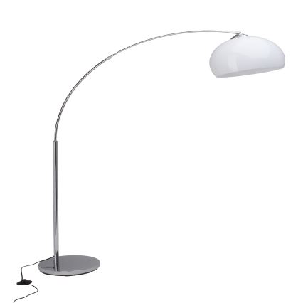 Brilliant - Podna lampa VESSA 1xE27/60W/230V sjajni krom/bijela