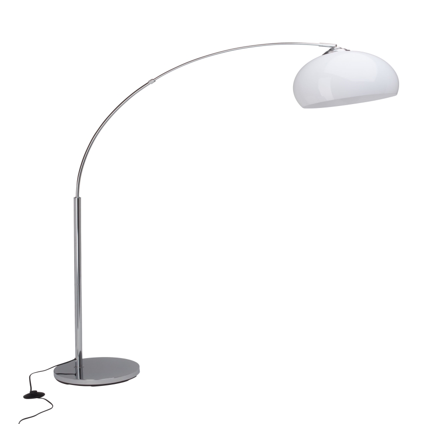 Brilliant - Podna lampa VESSA 1xE27/60W/230V sjajni krom/bijela