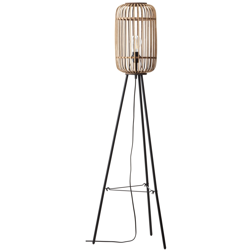 Brilliant - Podna lampa WOODROW 1xE27/60W/230V bambus
