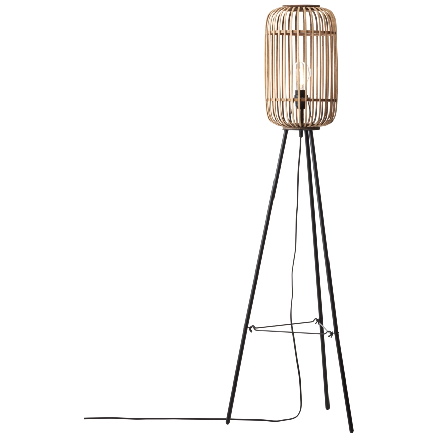 Brilliant - Podna lampa WOODROW 1xE27/60W/230V bambus