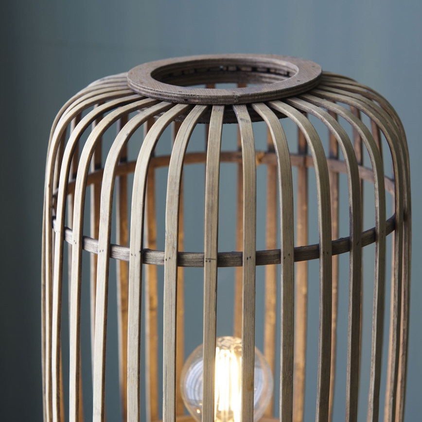 Brilliant - Podna lampa WOODROW 1xE27/60W/230V bambus