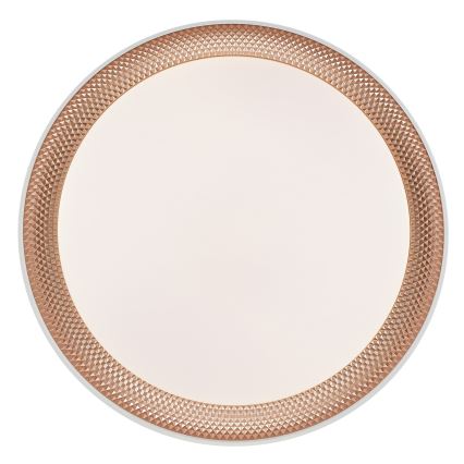 Brilliant - LED prigušiva stropna svjetiljka WALDO LED/24W/230V 3000-6500K promjer 38,5 cm bijela/ružičasto zlato + daljinski upravljač