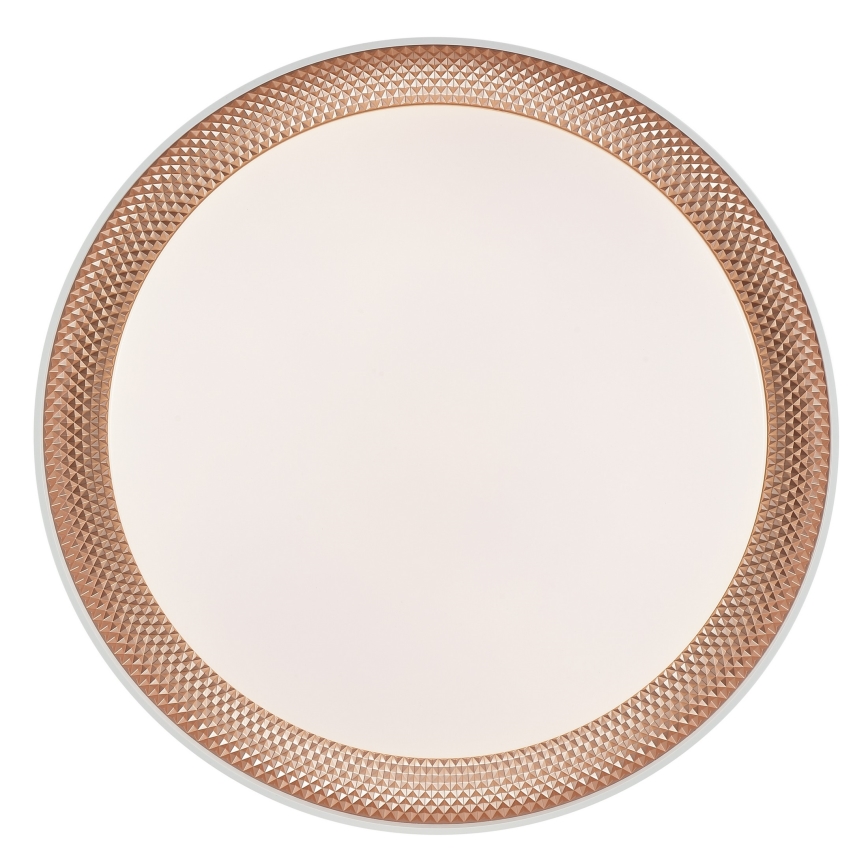 Brilliant - LED prigušiva stropna svjetiljka WALDO LED/24W/230V 3000-6500K promjer 38,5 cm bijela/ružičasto zlato + daljinski upravljač
