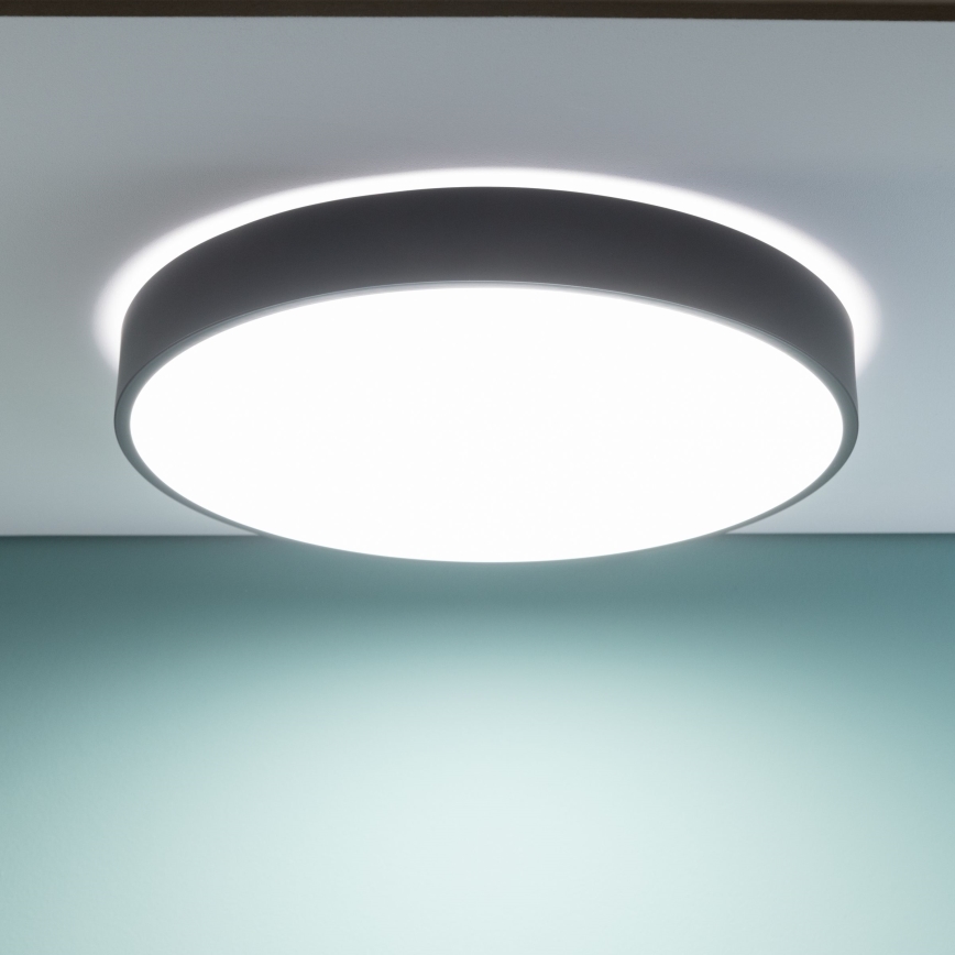 Brilliant - LED prigušiva stropna svjetiljka SLIMLINE LED/60W/230V 3000-6500K Ø 49 cm crna + daljinski upravljač