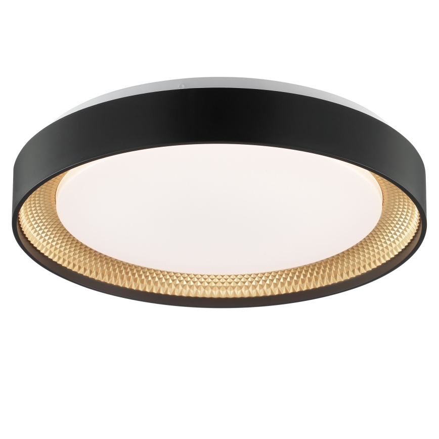 Brilliant - LED stropna svjetiljka WALDO s mogućnošću prigušenja LED/24W/230V 3000-6500K pr. 38,5 cm crna/zlatna + daljinski upravljač