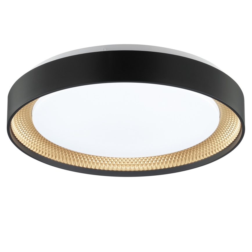 Brilliant - LED stropna svjetiljka WALDO s mogućnošću prigušenja LED/24W/230V 3000-6500K pr. 38,5 cm crna/zlatna + daljinski upravljač