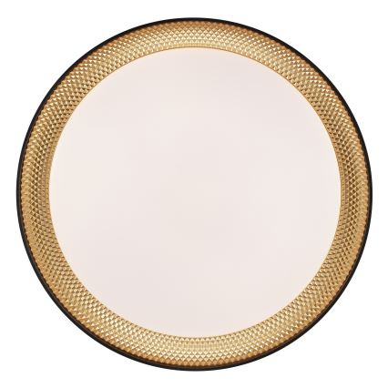 Brilliant - LED stropna svjetiljka WALDO s mogućnošću prigušenja LED/24W/230V 3000-6500K pr. 38,5 cm crna/zlatna + daljinski upravljač