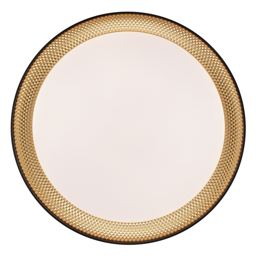 Brilliant - LED stropna svjetiljka WALDO s mogućnošću prigušenja LED/24W/230V 3000-6500K pr. 38,5 cm crna/zlatna + daljinski upravljač
