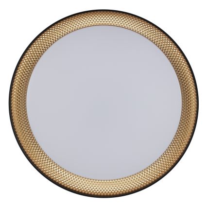 Brilliant - LED stropna svjetiljka WALDO s mogućnošću prigušenja LED/24W/230V 3000-6500K pr. 38,5 cm crna/zlatna + daljinski upravljač