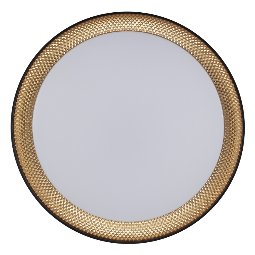 Brilliant - LED stropna svjetiljka WALDO s mogućnošću prigušenja LED/24W/230V 3000-6500K pr. 38,5 cm crna/zlatna + daljinski upravljač