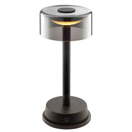Brilliant - LED s mogućnošću prigušivanja punjiva dodirna vanjska stolna lampa RAZOR LED/2,5W/5V 2700K 2600 mAh IP44 crna