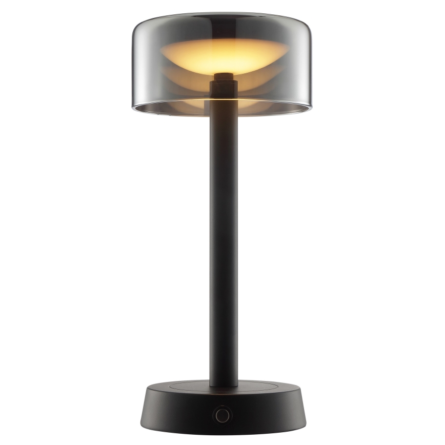 Brilliant - LED prigušiva punjiva vanjska stolna lampa s dodirnim upravljanjem RAZOR LED/2,5W/5V 2700K 2600 mAh IP44 crna