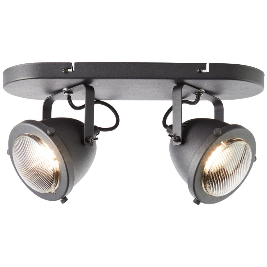 Brilliant - Reflektor CARMEN 2xGU10/5W/230V crni