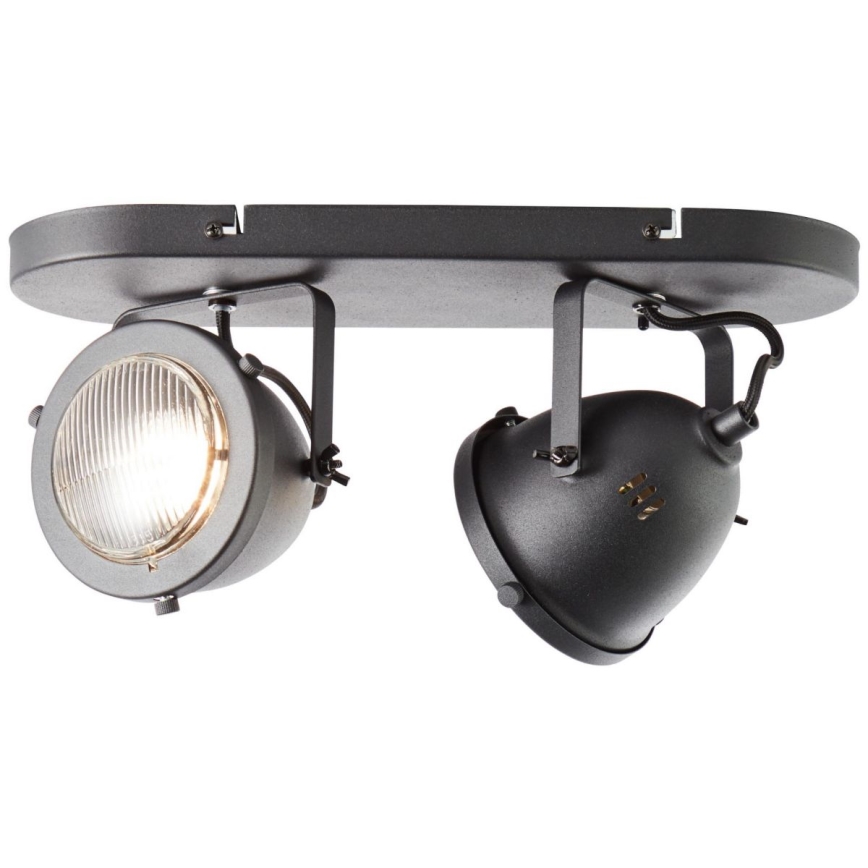 Brilliant - Reflektor CARMEN 2xGU10/5W/230V crni