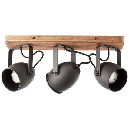 Brilliant - Reflektor CROWTON 3xGU10/6W/230V borovina