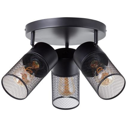 Brilliant - Reflektor KAMOLO 3xE27/40W/230V crni