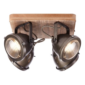 Brilliant - Reflektorsko svjetlo CARMEN WOOD 4xGU10/5W/230V eukaliptus
