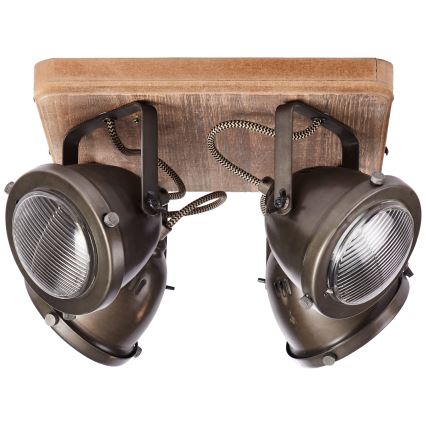 Brilliant - Reflektorsko svjetlo CARMEN WOOD 4xGU10/5W/230V eukaliptus