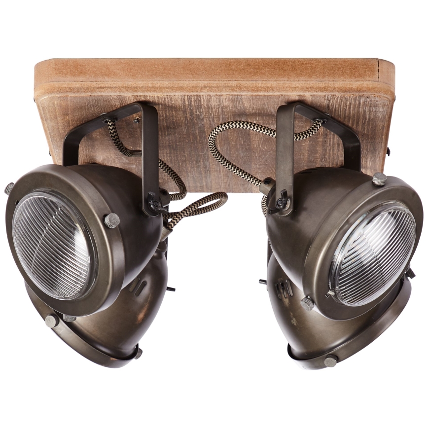 Brilliant - Reflektorsko svjetlo CARMEN WOOD 4xGU10/5W/230V eukaliptus