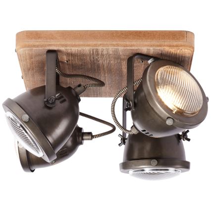 Brilliant - Reflektorsko svjetlo CARMEN WOOD 4xGU10/5W/230V eukaliptus